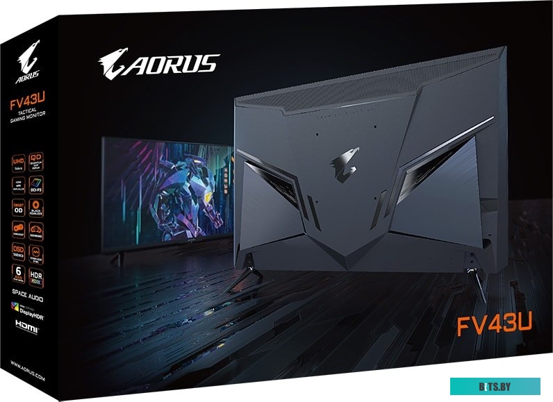 Монитор GIGABYTE Aorus FV43U 43", черный [20vm0-afv43uba-1ekr]