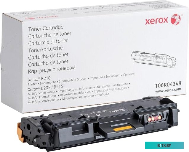 106R04347 Тонер-картридж XEROX B205/210/215 3K (106R04348/106R04347) необходим чип 106R04348