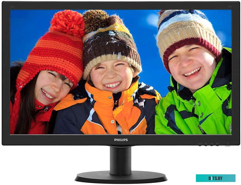 243V5QHABA(00/01) ЖК монитор PHILIPS 243V5QHABA/23.6"/MVA/1920x1080 16:9/60Hz/250/3000:1/8 мс/да/черный/10 кг 243V5QHABA(00/01)
