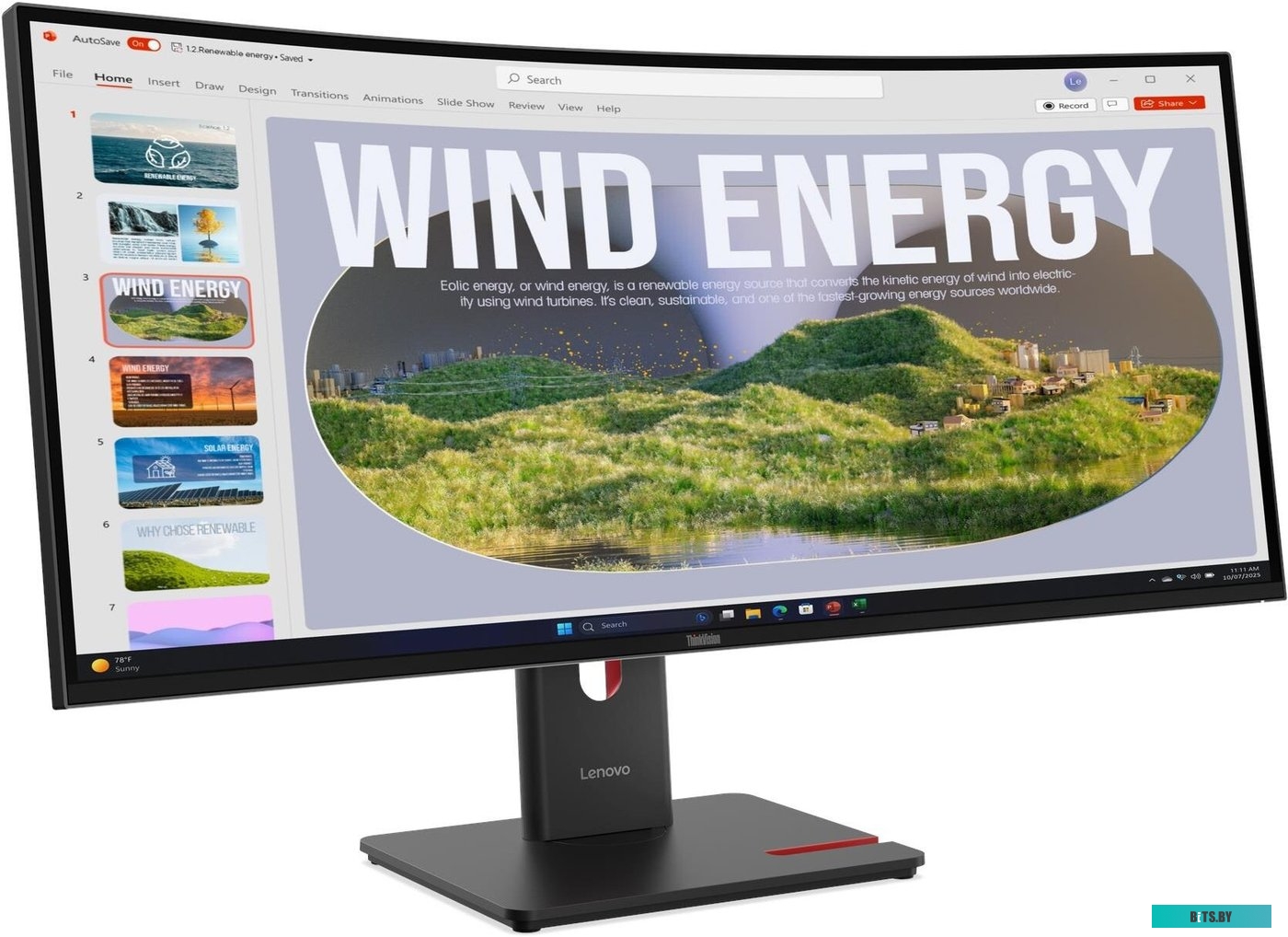 Монитор Lenovo ThinkVision T34WD-40 64AEGAT1EU