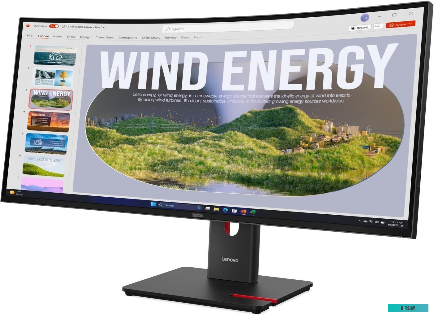 Монитор Lenovo ThinkVision T34WD-40 64AEGAT1EU