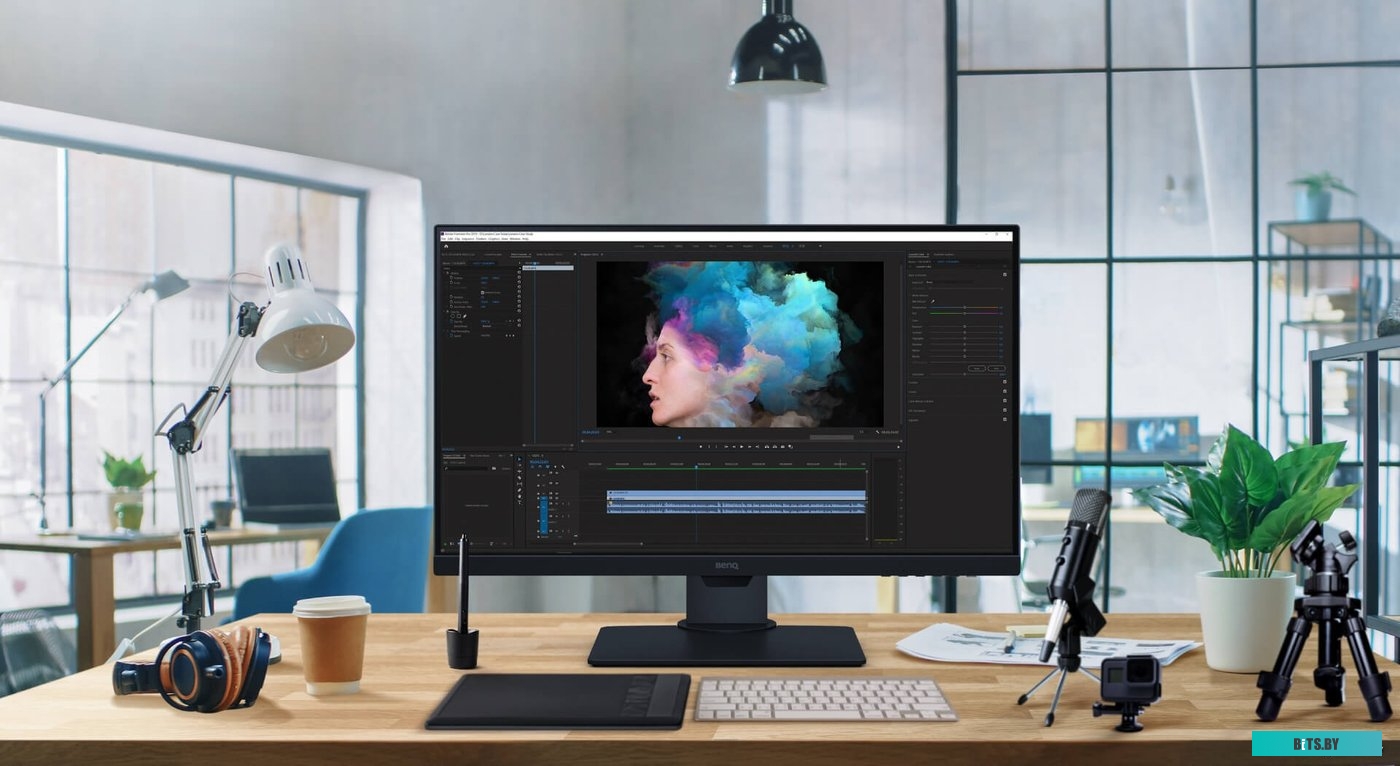 BENQ 27" PD2705Q IPS LED 2560x1440 60Hz 5ms 16:9 250cd/m2 1000:1 12M:1 178/178 HDMI DP USB 3.1 USB Type-C Speaker 2W*2 HAS Pivot Swivel Tilt Flicker-f