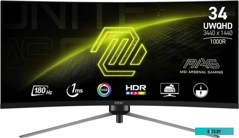 Монитор 34" MSI MAG 345CQR Black 3DD1 9S6-3DD14H-022