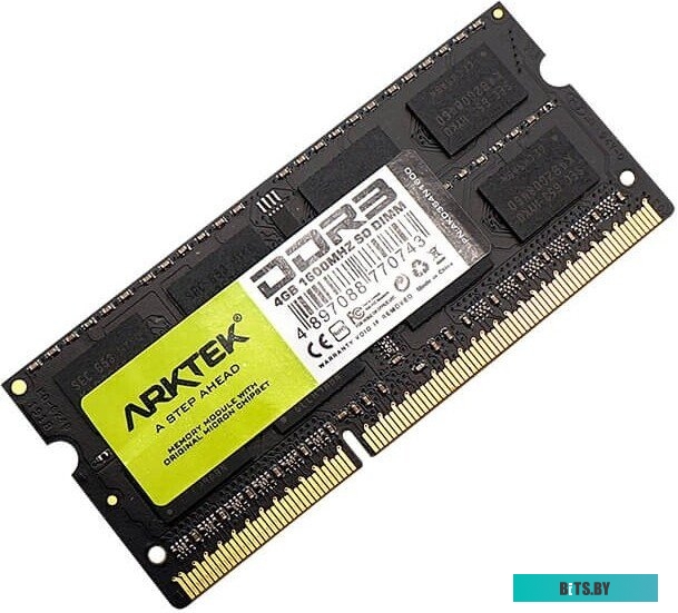 AKD3S4N1600 Память soDDR3 4Gb AKD3S4N1600 ARKTEK 1600 PC-12800 1.35V