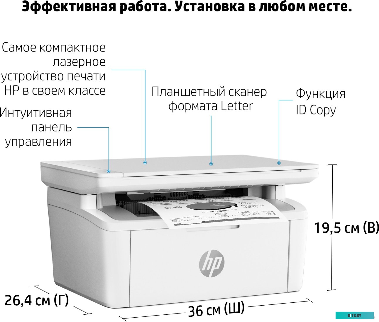Лазерное многофункциональное устройство HP LaserJet MFP M141a p/c/s, A4,600dpi, 20ppm, 64Mb,USB 2.0, W1500A in box, repl.W2G54A) 7MD73A#B19.