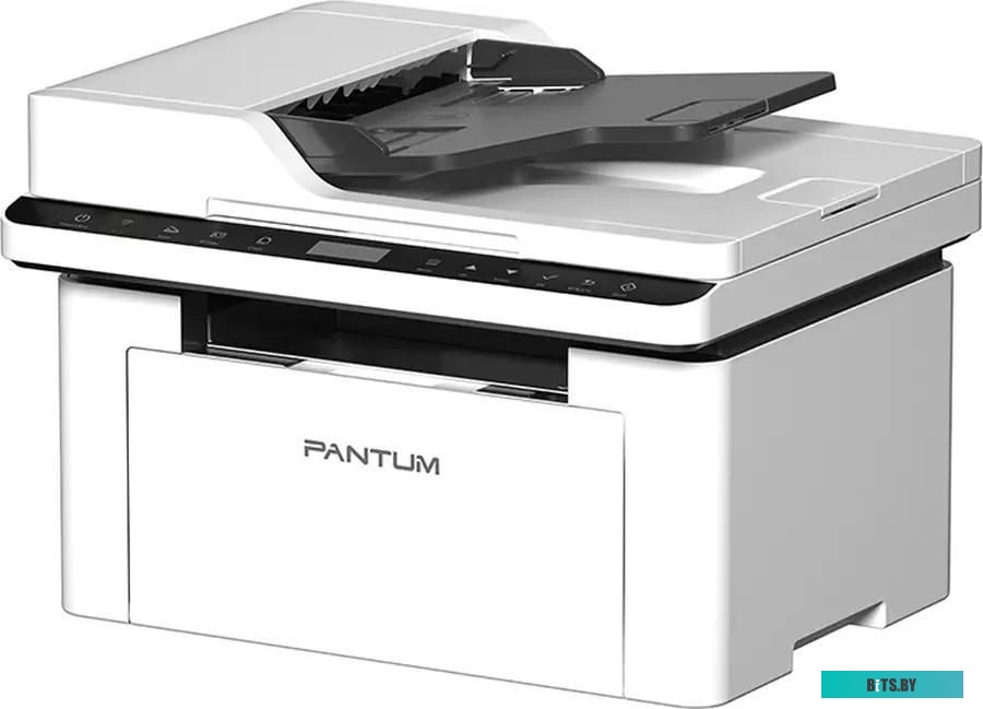 МФУ Pantum BM2300AW, P/C/S, Mono laser, А4, 22 ppm (max 10000 p/mon), 800 MHz, 1200x1200 dpi, 256 MB RAM, ADF, paper tray 150 pages, USB, WiFi, start.