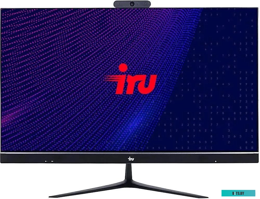 1733080 Моноблок iRU Office P2320P, 23.8", AMD Athlon Silver Pro 3125GE, 8ГБ, 240ГБ SSD,  AMD Radeon Graphics, Free DOS, черный [1733080]