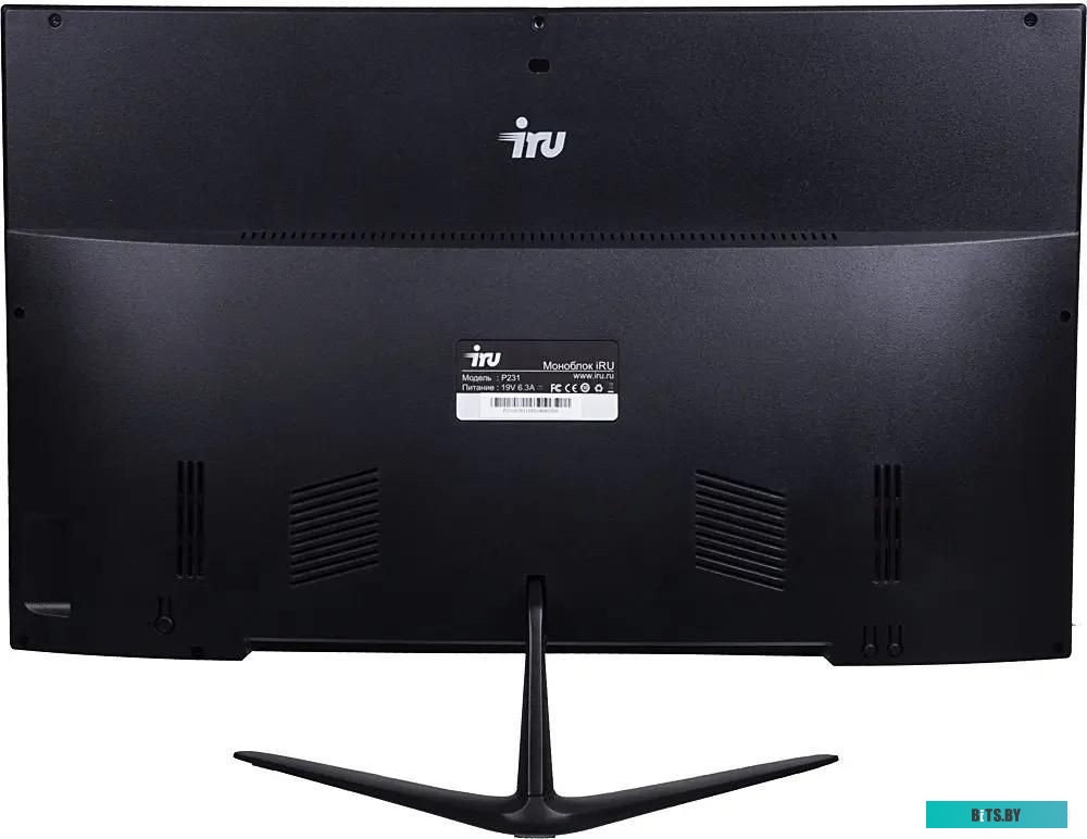 1733080 Моноблок iRU Office P2320P, 23.8", AMD Athlon Silver Pro 3125GE, 8ГБ, 240ГБ SSD,  AMD Radeon Graphics, Free DOS, черный [1733080]
