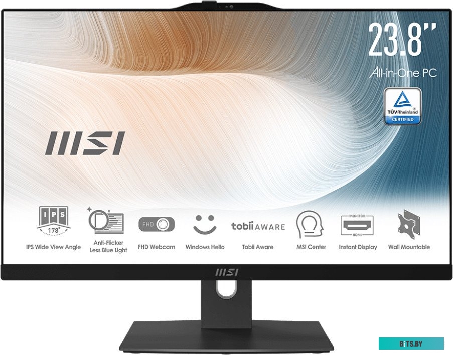 Моноблок MSI Modern AM242P 12M AiO 23,8" FHD (1920x1080)IPS AG Non-touch, Core i5-1240P (1.7GHz), 8Gb DDR4, 256GB SSD M.2, Intel UHD, W