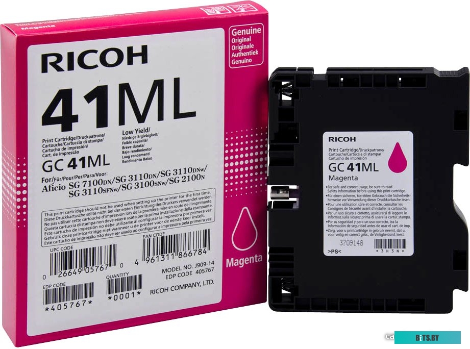 Гелевый картридж Ricoh GC 41ML (405767)