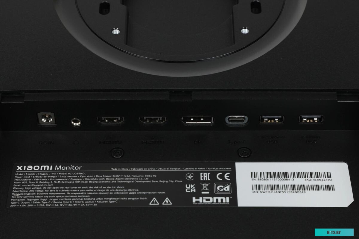 Монитор Xiaomi 4K Monitor A27Ui P27UCB-RAGL (международная версия)