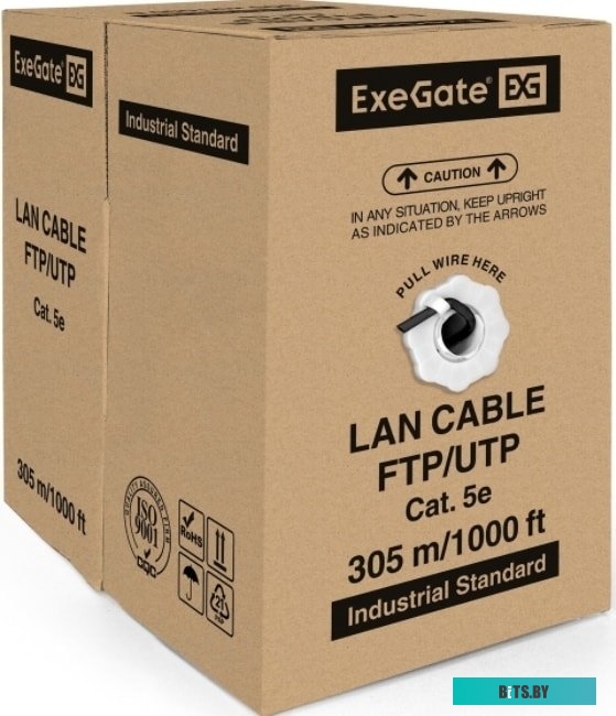 Кабель ExeGate UTP4-C5e-CU-S24-OUT-PE-BK-305 UTP <EX256749RUS>