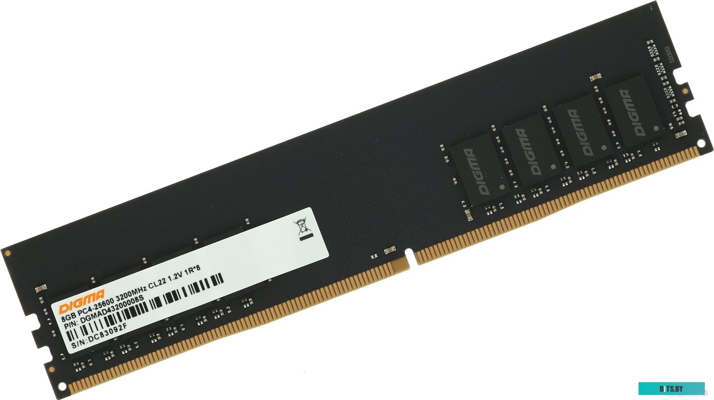 Оперативная память Digma 8ГБ DDR4 3200МГц DGMAD43200008S