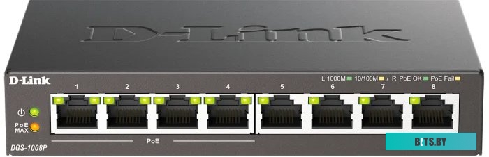 Неуправляемый коммутатор D-Link DGS-1008P/F1A
