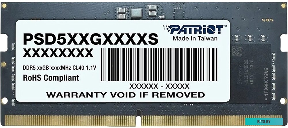 Оперативная память Patriot Signature Line 8ГБ DDR5 4800 МГц PSD58G480041S