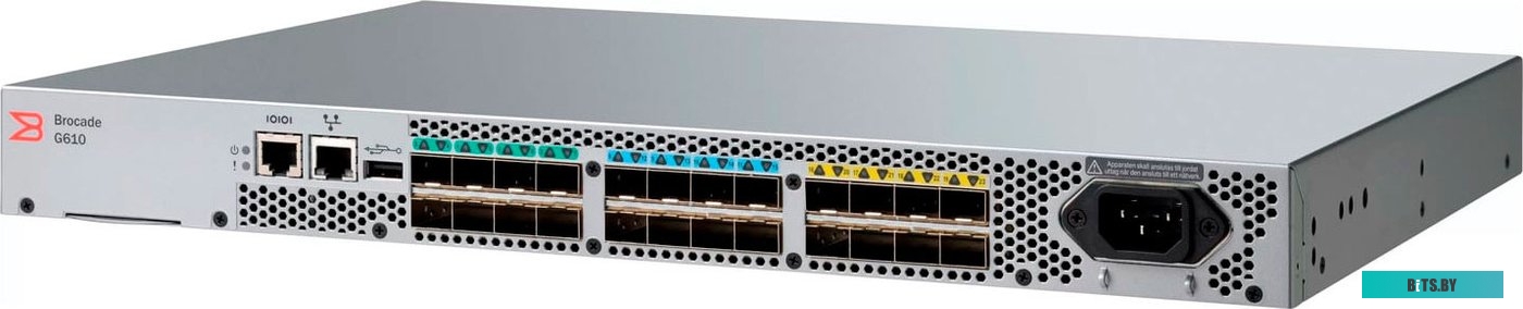 Коммутатор Brocade G610 FC 24x16GB SWL SFP+ Enterprise Bundle BR-G610-24-16G