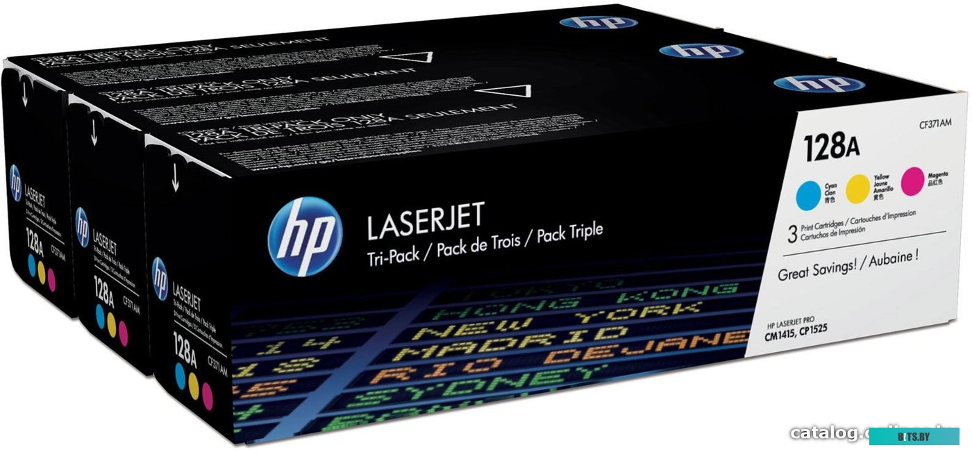Картридж HP 128A 3-pack (CF371AM)
