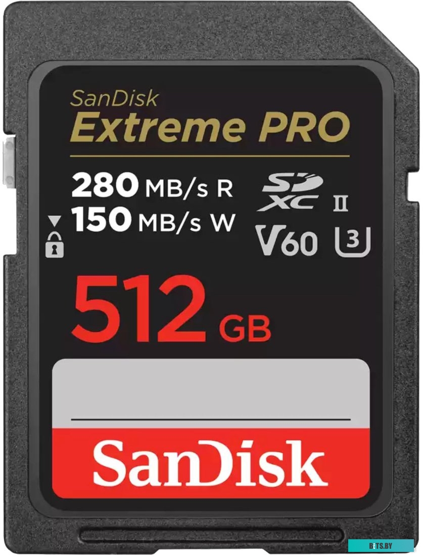 Карта памяти SanDisk Extreme PRO SDXC 512GB UHS-II SDSDXEP-512G-GN4IN