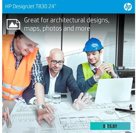 F9A28D#B19 Широкоформатный принтер HP DesignJetT830 MFP (p/s/c, 24",4color,2400x1200dpi,1Gb,26sppA1,USB for Flash/GigEth/Wi-Fi,stand,mediabin,rollfeed