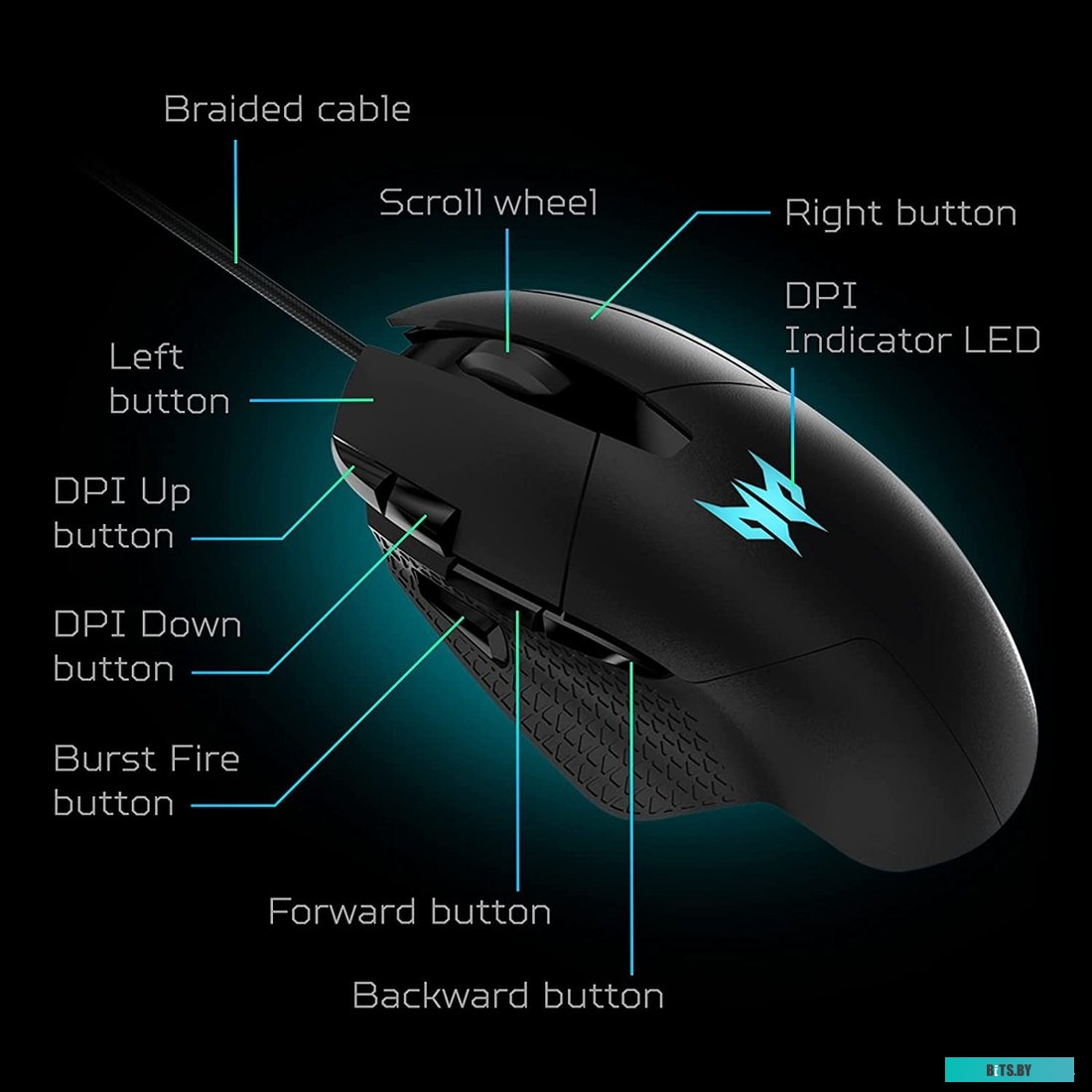 Игровая мышь Acer Predator Cestus 315 <GP.MCE11.014>