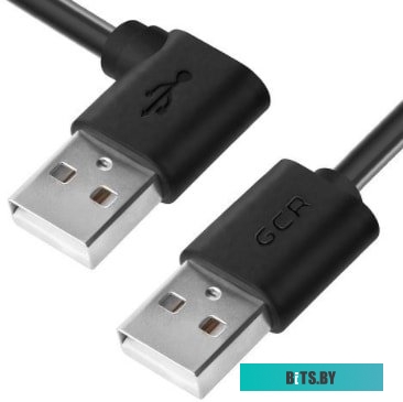 GCR-AUM5M-1.0m Greenconnect Кабель 1.0m USB 2.0, AM угловой/AM, 28/28 AWG, экран, армированный, морозостойкий, GCR-AUM5M-1.0m