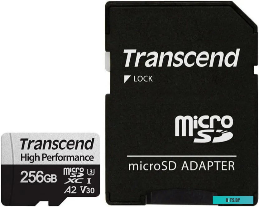 Карта памяти Transcend microSDXC 330S 256GB (с адаптером) <TS256GUSD330S>