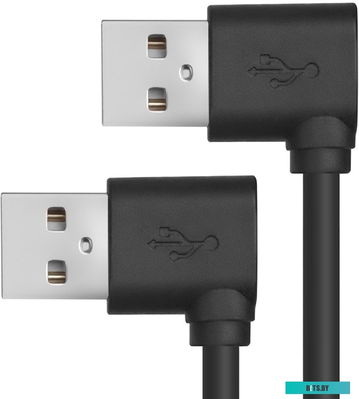 GCR-AUM5AM-BB2S-0.5m GCR Кабель 0.5m USB 2.0, AM угловой левый / AM угловой левый, 28/24 AWG