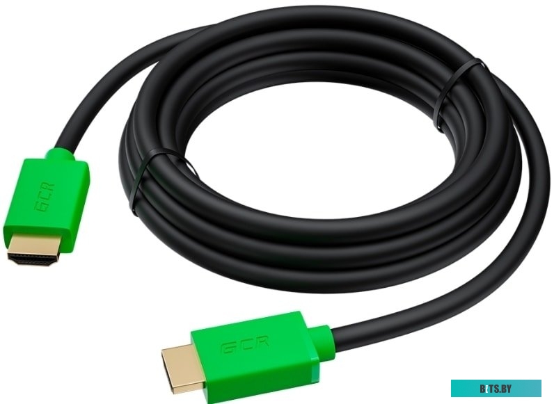 GCR-HM421-0.3m Greenconnect Кабель 0.3m HDMI версия 2.0, HDR 4:2:2, Ultra HD, 4K 60 fps 60Hz/5K*30Hz, 3D, AUDIO, 18.0 Гбит/с, 28/28 AWG, OD7.3mm, трой