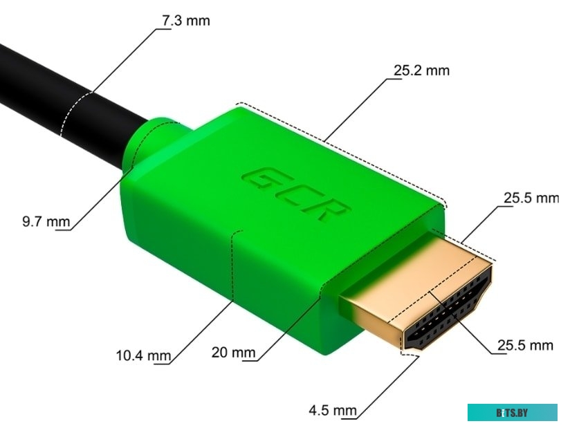 GCR-HM421-0.3m Greenconnect Кабель 0.3m HDMI версия 2.0, HDR 4:2:2, Ultra HD, 4K 60 fps 60Hz/5K*30Hz, 3D, AUDIO, 18.0 Гбит/с, 28/28 AWG, OD7.3mm, трой