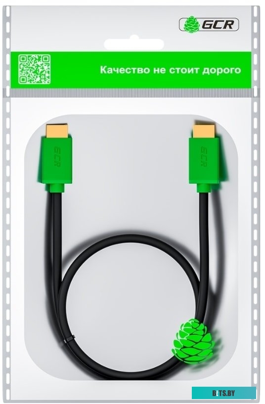 GCR-HM421-0.3m Greenconnect Кабель 0.3m HDMI версия 2.0, HDR 4:2:2, Ultra HD, 4K 60 fps 60Hz/5K*30Hz, 3D, AUDIO, 18.0 Гбит/с, 28/28 AWG, OD7.3mm, трой