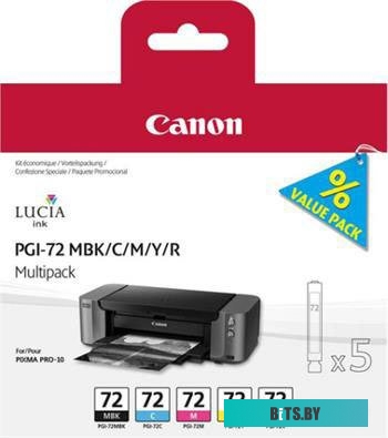 Картридж Canon PGI-72 MBK/C/M/Y/R Multi [6402B009]
