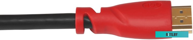 GCR-HM350-1.5m GCR Кабель 1.5m HDMI версия 1.4, черный, красные коннекторы, OD7.3mm, 30/30 AWG, позолоченные контакты, Ethernet 10.2 Гбит/с, 3D, 4K GC