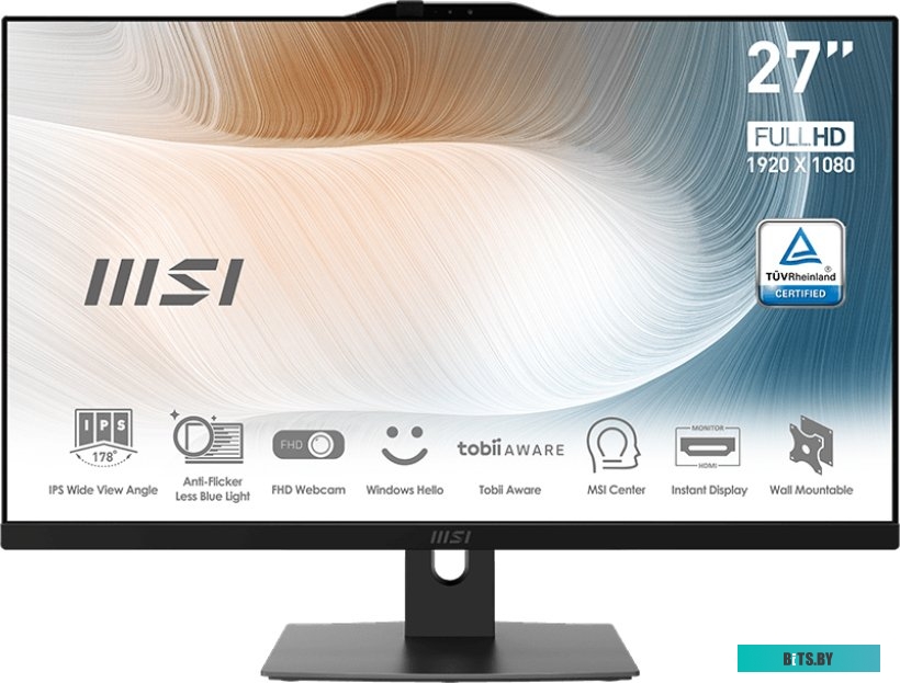 Моноблок MSI Modern AM272P 12M AiO 27" FHD IPS AG Non-touch, Core i5-1240P, 16Gb DDR4, 512GB SSD M.2, 9S6-AF8211-403}.