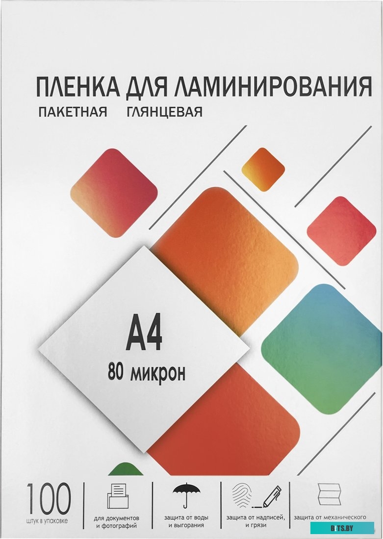 Пленка для ламинирования Office-Kit глянцевая A4 80 мкм 25 шт LPA480