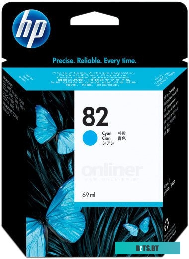 Картридж HP 82 Cyan C4911A.