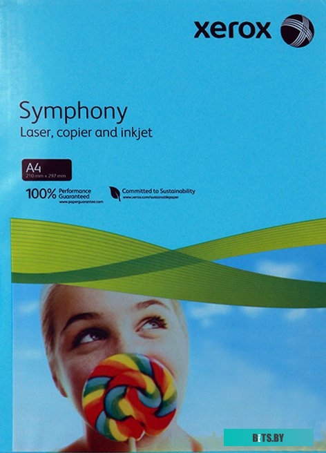 Офисная бумага Xerox Symphony Aqua Blue A4, 500л (80 г/м2) [003R94120]