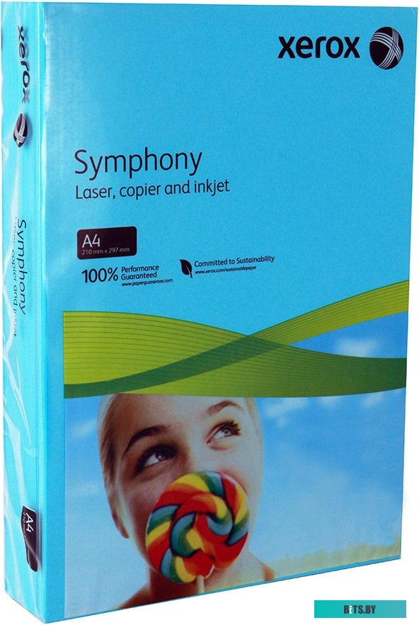 Офисная бумага Xerox Symphony Aqua Blue A4, 500л (80 г/м2) [003R94120]