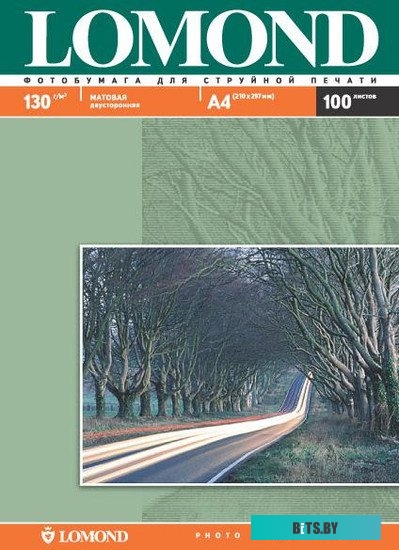 Фотобумага Lomond матовая двусторонняя A4 130 г/кв.м. 100 листов (0102004)