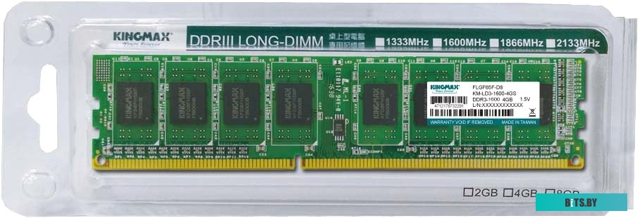 4GB PC-12800 DDR3 1600 Kingmax (KM-LD3-1600-4GS)