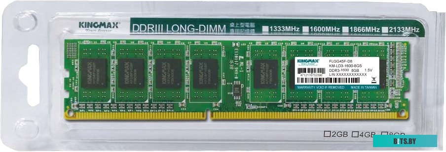 Модуль памяти Kingmax 8GB DDR3 PC3-12800 KM-LD3-1600-8GS