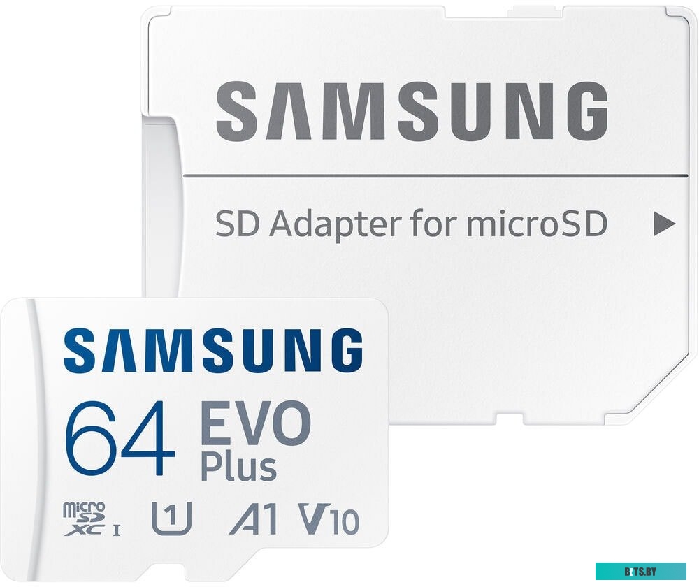 MB-MC64KA EU Карта памяти Micro SDXC 64 GB Samsung EVO Plus Class 10 (UHS-I) + SD адаптер (MB-MC64KA EU)
