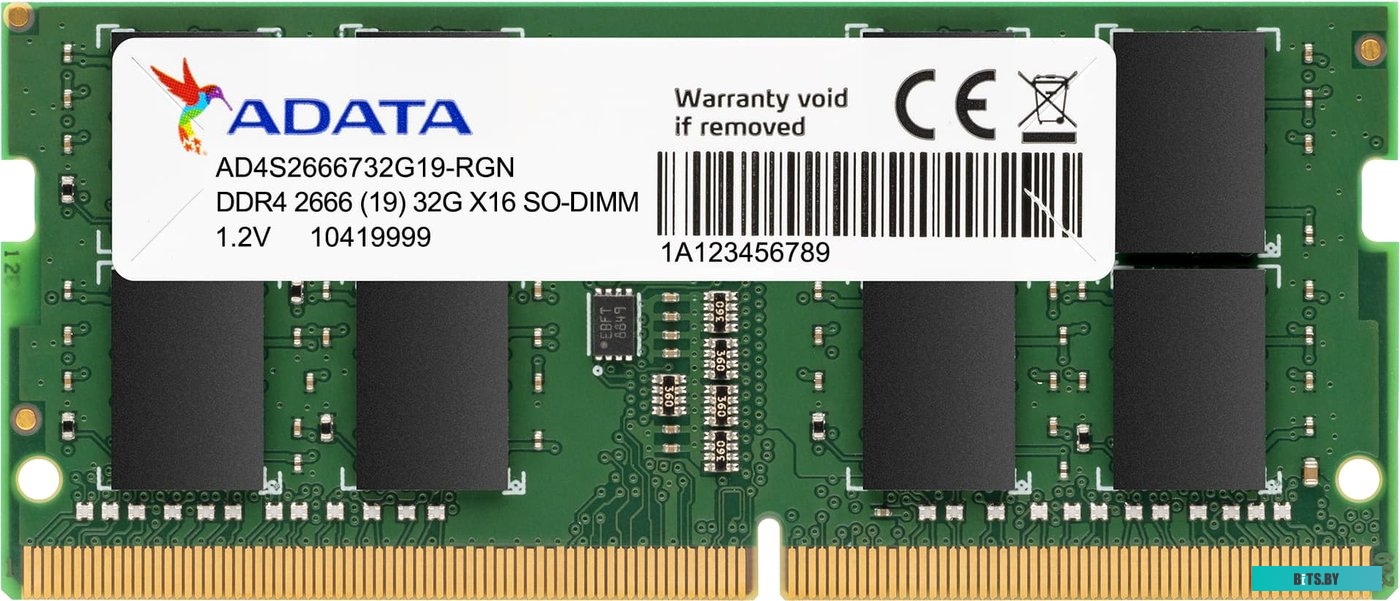 Модуль памяти ADATA Premier 8GB DDR4 SODIMM PC4-21300 AD4S26668G19-SGN