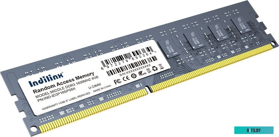 Оперативная память Indilinx 8ГБ DDR3 1600 МГц IND-ID3P16SP08X