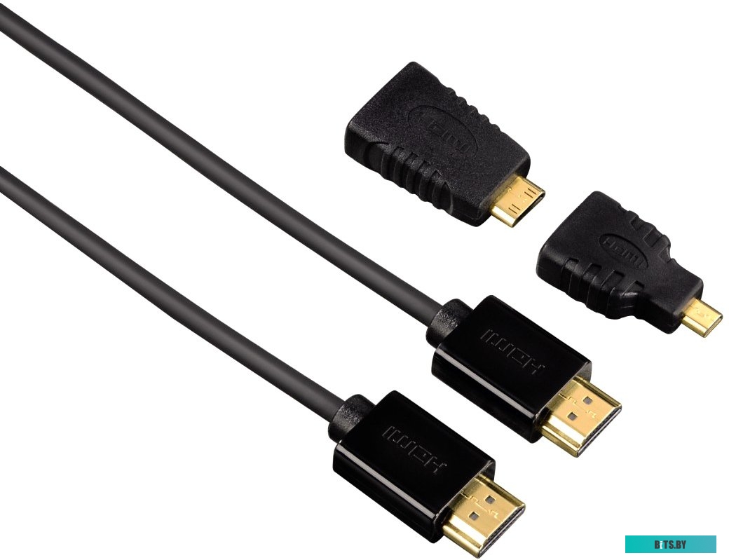 00054561 Кабель аудио-видео Hama H-54561 HDMI (m)/HDMI (m) 1.5м. позолоч.конт. черный (00054561)
