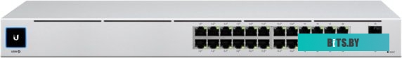 Управляемый коммутатор 2-го уровня Ubiquiti UniFi Switch 24 PoE <USW-24-POE-EU>