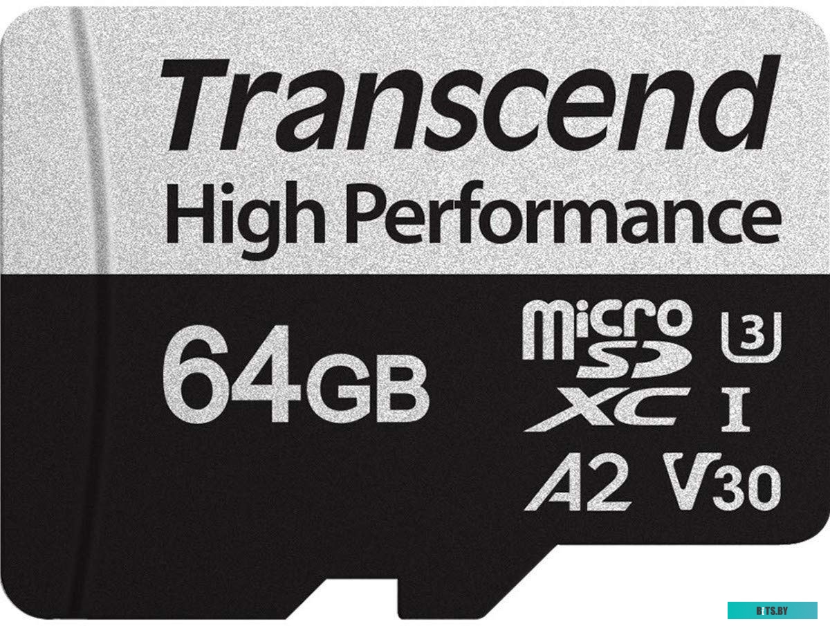 Карта памяти Transcend microSDXC 330S 64GB (с адаптером) <TS64GUSD330S>