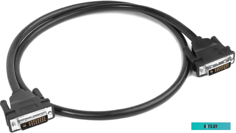 GCR-DM2DMC2-10.0m Greenconnect Кабель DVI-D 10.0m, черный, позолоченные контакты, ферритовое кольцо, OD 8.5mm, 28/28 AWG, DVI/DVI, 25M/25M, GCR-DM2DMC