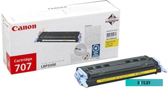 Тонер-картридж Canon CARTRIDGE 707 YELLOW/LBP5000 9421A004