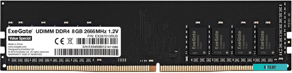 Модуль памяти ExeGate Value Special 8GB DDR4 PC4-21300 EX287013RUS