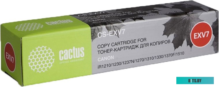 CS-EXV7 Картридж лазерный Cactus CS-EXV7 черный (5300стр.) для Canon IR 1200/1210/1230/1270/1270F/1300/1310/1330/1370/1370F/1510/1530/1570/1570F